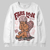 Jordan 3 Retro Valentine's Day Treat Yourself (2025) DopeSkill Sweatshirt False Love Graphic Streetwear - White