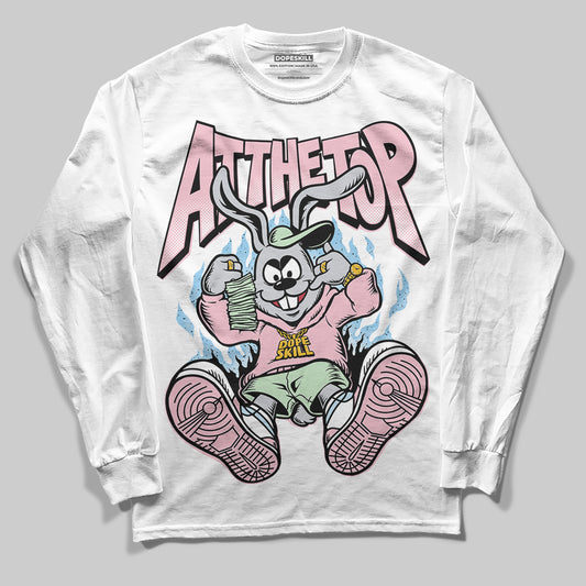 Jordan 4 Retro Valentine's Day (2026) (GS) DopeSkill Long Sleeve T-Shirt At The Top Graphic Streetwear - White 