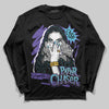 Jordan 8 Retro 'Aqua' 2025 DopeSkill Long Sleeve T-Shirt NPC Graphic Streetwear - Black