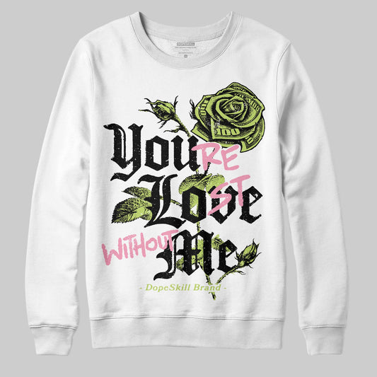 Chase B x Travis Scott x Jordan Jumpman Jack DopeSkill Sweatshirt You’re Lost Without Me Graphic Streetwear - White