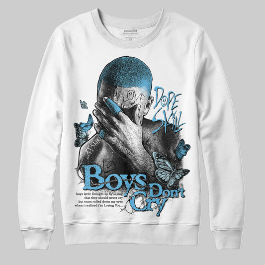 Jordan 11 Retro Legend Blue DopeSkill Sweatshirt Boys Don't Cry Graphic Streetwear - White