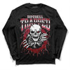 Jordan 1 Retro High '85 OG Metallic Burgundy DopeSkill Long Sleeve T-Shirt Trapped Halloween Graphic Streetwear - Black