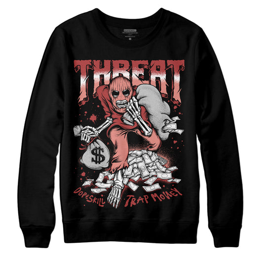 Jordan 13 “Dune Red” DopeSkill Sweatshirt Threat Graphic Streetwear - Black