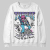 Jordan 8 Retro 'Aqua' 2025 DopeSkill Sweatshirt Threat Graphic Streetwear - White