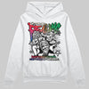 Jordan 11 Retro 285 Atlanta DopeSkill Hoodie Sweatshirt Distorted Realms Graphic Streetwear - White