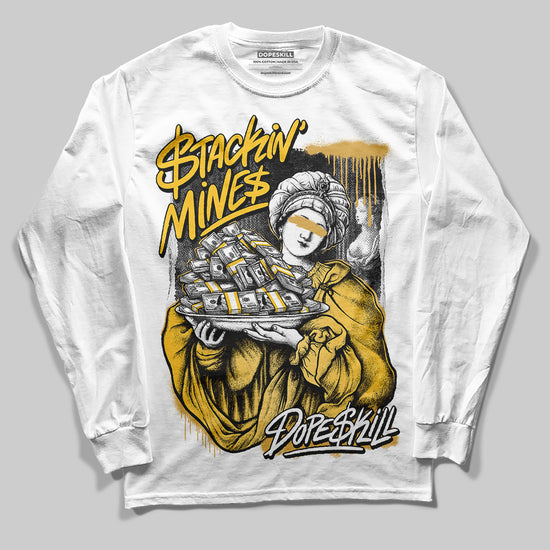 Jordan 12 "Phantom" DopeSkill Long Sleeve T-Shirt Stackin Mines Graphic Streetwear - White