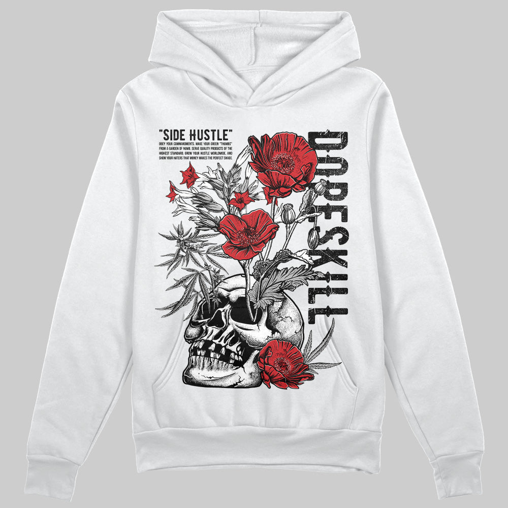 Jordan 3 OG “Black Cement” DopeSkill Hoodie Sweatshirt Side Hustle Graphic Streetwear - White