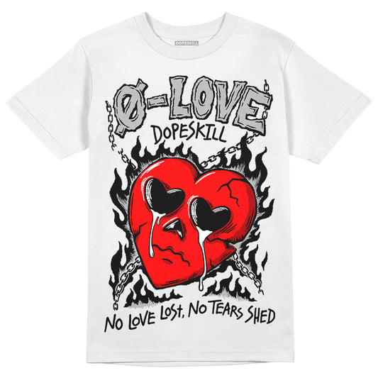 Black and White Sneakers DopeSkill T-Shirt Crying Heart Graphic Streetwear - White 