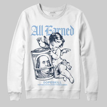 Asics Gel-Cumulus 16 Wash/Independence Blue DopeSkill Sweatshirt All Earned Graphic Streetwear - White