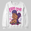 Dunk Low GS “Active Fuchsia” DopeSkill Sweatshirt New Fake Love Graphic Streetwear - White