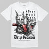 Black and White Sneakers DopeSkill T-Shirt New Drip Season Graphic Streetwear - White