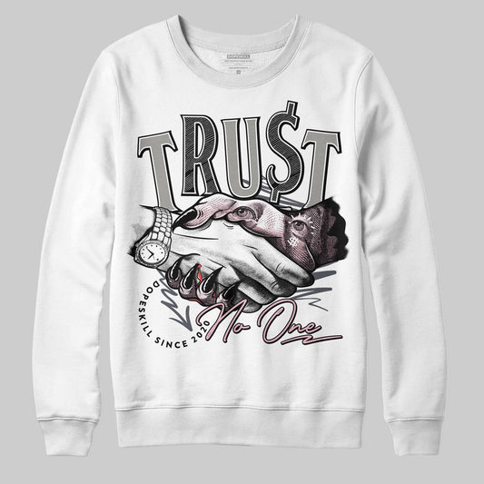 Air Max 95 OG “Pink Foam” DopeSkill Sweatshirt Trust No One Graphic Streetwear - White