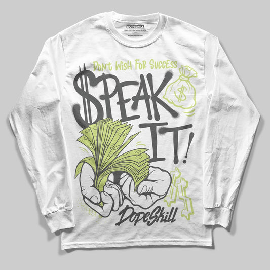 Jordan 4 GS “Light Lemon Twist” DopeSkill Long Sleeve T-Shirt Speak It Graphic Streetwear - WHite