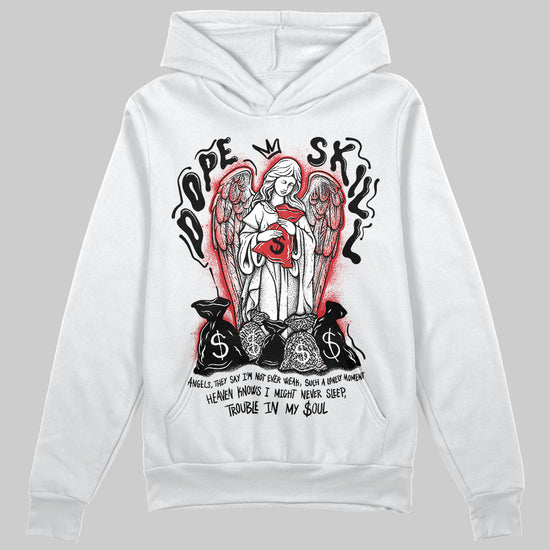 Jordan 3 OG “Black Cement” DopeSkill Hoodie Sweatshirt Angels Graphic Streetwear - WHite 