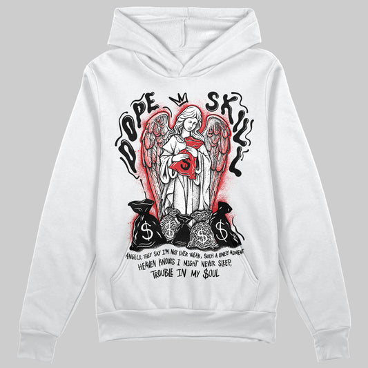 Jordan 3 OG “Black Cement” DopeSkill Hoodie Sweatshirt Angels Graphic Streetwear - WHite 