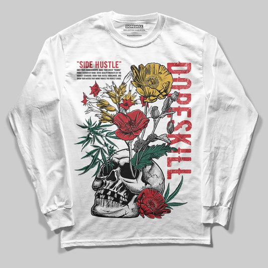 Jordan 3 Mexico 'El Vuelo' DopeSkill Long Sleeve T-Shirt Side Hustle Graphic Streetwear - White
