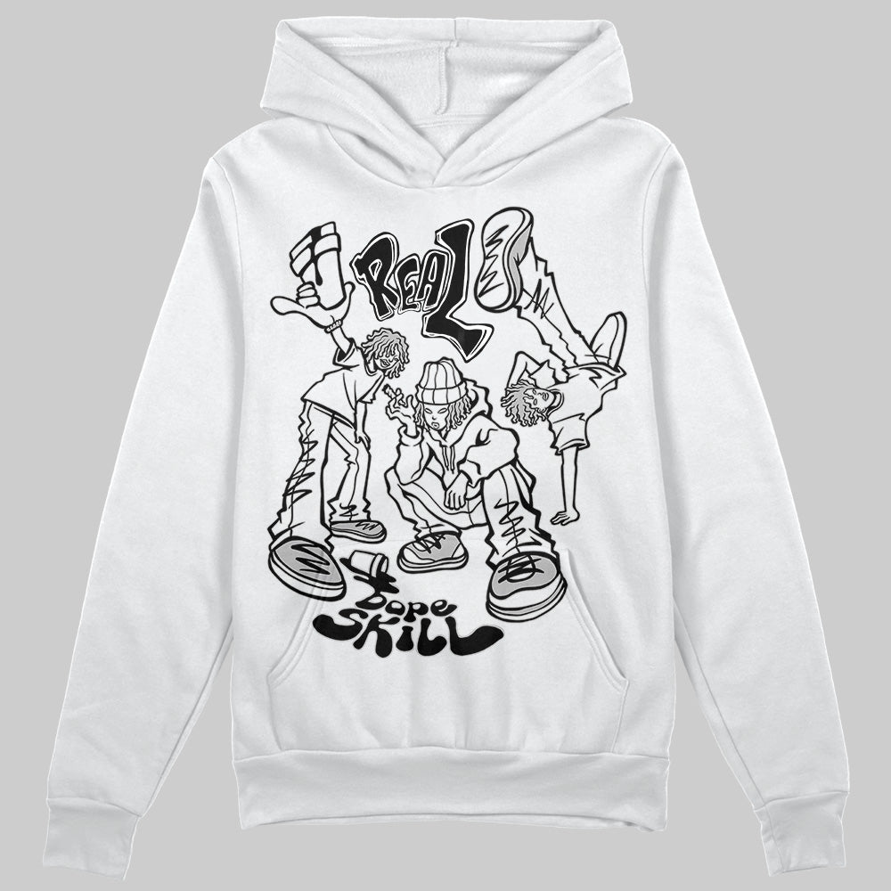 Jordan 3 OG “Black Cement” DopeSkill Hoodie Sweatshirt Real Y2K Players Graphic Streetwear - White