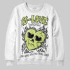 Jordan 4 GS “Light Lemon Twist” DopeSkill Sweatshirt Crying Heart Graphic Streetwear - White 