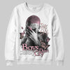 AMIRI White & Pink Stars Court Sneakers DopeSkill Sweatshirt Boys Don't Cry Graphic Streetwear - White