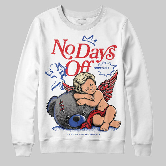 Jordan 3 “Seoul 2.0” DopeSkill Sweatshirt New No Days Off Graphic Streetwear - White