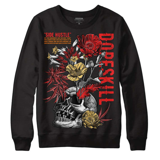 Jordan 5 "Dunk On Mars" DopeSkill Sweatshirt Side Hustle Graphic Streetwear - Black
