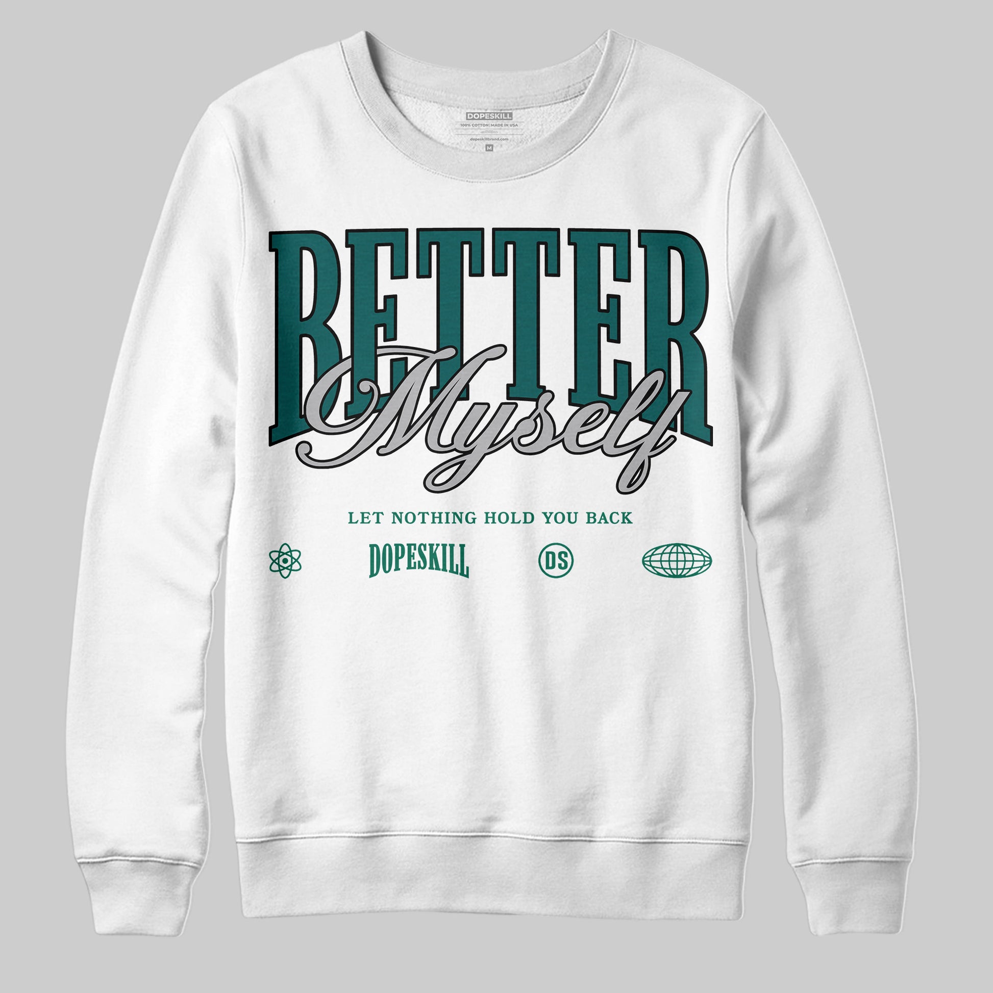 ASICS Gel-1130 'White Dark Neptune' DopeSkill Sweatshirt Better Myself Graphic Streetwear - White
