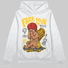 Yellow Sneakers DopeSkill Hoodie Sweatshirt New Fake Love Graphic Streetwear - White