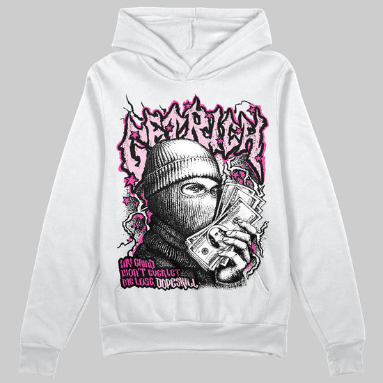 Pink Sneakers DopeSkill Hoodie Sweatshirt Wealthy Graphic Streetwear - White