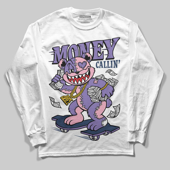 Jordan 11 "Mojave" DopeSkill Long Sleeve T-Shirt Money Callin' Graphic Streetwear - White