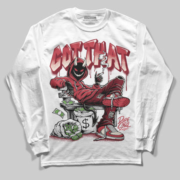 Jordan 4 “Sierra Red" DopeSkill Long Sleeve T-Shirt Got That Graphic Streetwear - White
