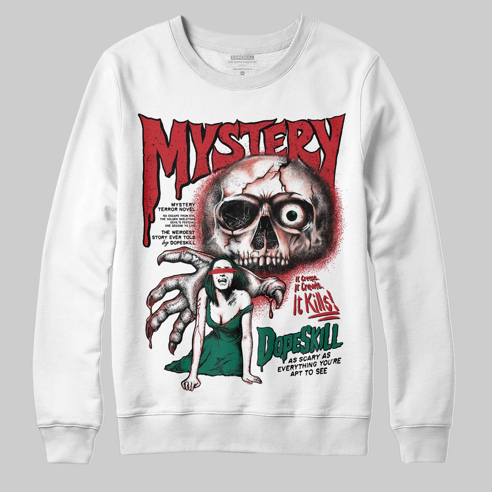 Jordan 3 Mexico 'El Vuelo' DopeSkill Sweatshirt Mystery Ghostly Grasp Graphic Streetwear - White 