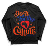 Dunk Low Futura Orange Blaze DopeSkill Long Sleeve T-Shirt Do It For The Culture Graphic Streetwear - Black