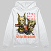 Yellow Sneakers DopeSkill Hoodie Grind Pray Graphic Streetwear - White