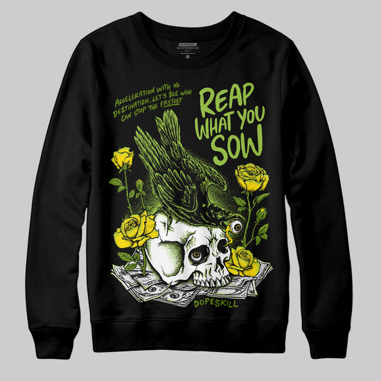 Dunk Low 'Chlorophyll' DopeSkill Sweatshirt Reap What You Sow Graphic Streetwear - Black