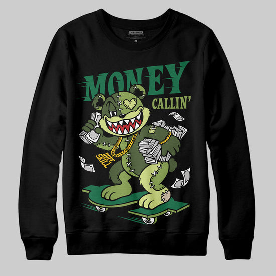 Foamposite Pro 'Pine Green' DopeSkill Sweatshirt Money Callin' Graphic Streetwear - Black