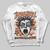 Orange, Black and White Sneakers DopeSkill Long Sleeve T-Shirt Root of Evil Graphic Streetwear - White
