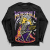 PURPLE Sneakers DopeSkill Long Sleeve T-Shirt NeverFull Graphic Streetwear - Black