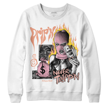 Jordan 11 Low “Legend Pink” DopeSkill Sweatshirt Drip'n Never Tripp'n Graphic Streetwear - White