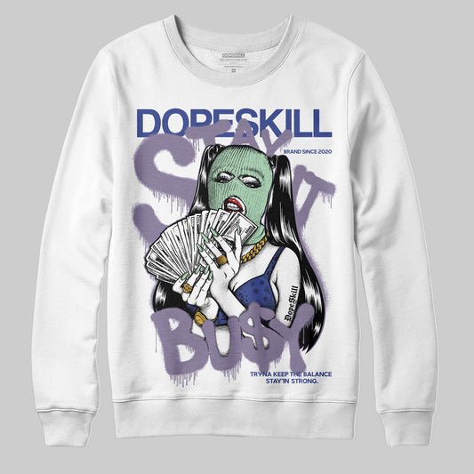 Jordan 1 Retro Low OG Zion Williamson Voodoo Alternate DopeSkill Sweatshirt Stay It Busy Graphic Streetwear - White