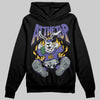 Jordan 4 Retro Lakers DopeSkill Hoodie Sweatshirt At The Top Graphic Streetwear - black