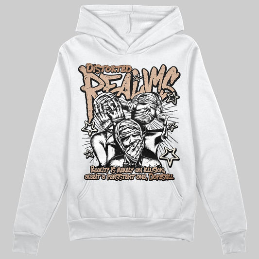 Jordan 4 Retro Cozy Girl DopeSkill Hoodie Sweatshirt Distorted Realms Graphic Streetwear - White