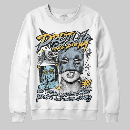 Jordan 13 “Blue Grey” DopeSkill Sweatshirt Pretty Girl Swag Graphic Streetwear - White