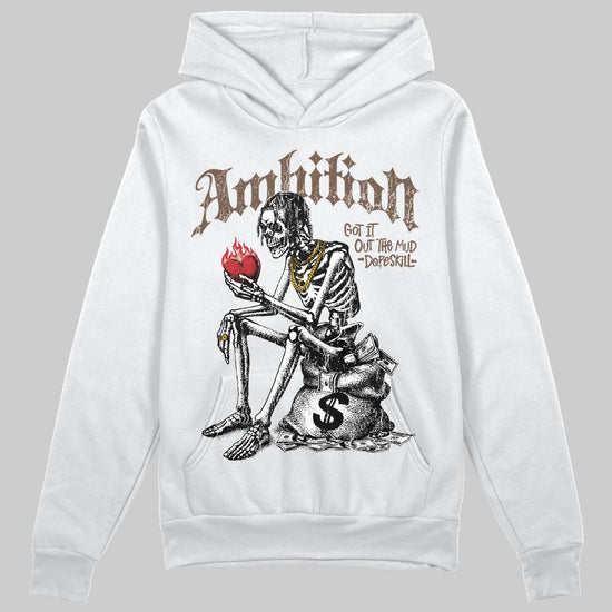 A Ma Maniére x Air Jordan 4 “Dark Mocha” DopeSkill Hoodie Sweatshirt Ambition Graphic Streetwear - White 