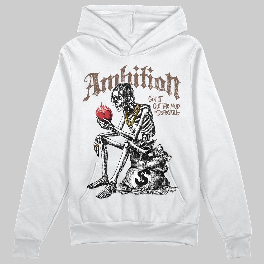 A Ma Maniére x Air Jordan 4 “Dark Mocha” DopeSkill Hoodie Sweatshirt Ambition Graphic Streetwear - White 