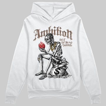 A Ma Maniére x Air Jordan 4 “Dark Mocha” DopeSkill Hoodie Sweatshirt Ambition Graphic Streetwear - White 