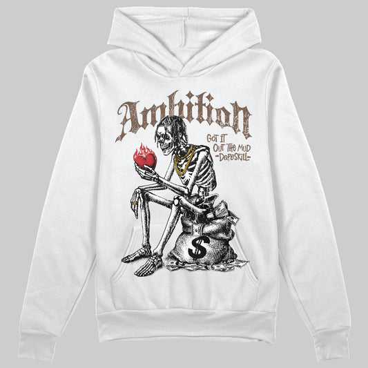 A Ma Maniére x Air Jordan 4 “Dark Mocha” DopeSkill Hoodie Sweatshirt Ambition Graphic Streetwear - White 