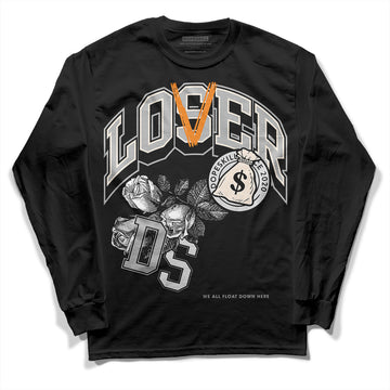 Dunk Low Cool Grey DopeSkill Long Sleeve T-Shirt Loser Lover Graphic Streetwear - Black