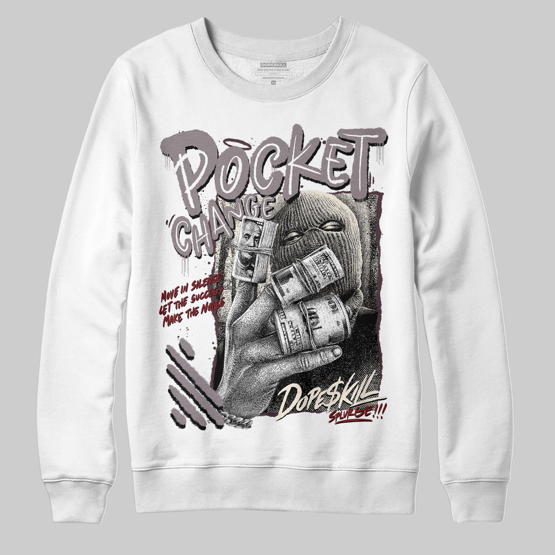 A Ma Maniére x Air Jordan 6 Retro “Smoky Mauve”⁠ DopeSkill Sweatshirt Pocket Change Graphic Streetwear - White