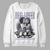 Jordan 5 Retro Low Indigo Haze DopeSkill Sweatshirt Real Lover Graphic Streetwear - White