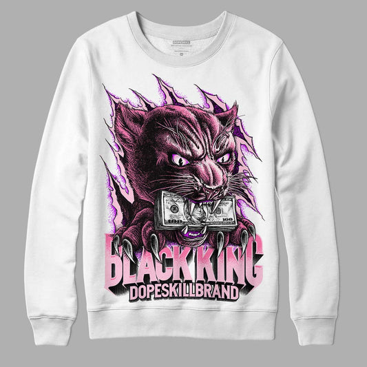 Dunk Low LX Pink Foam DopeSkill Sweatshirt Black King Graphic Streetwear - White